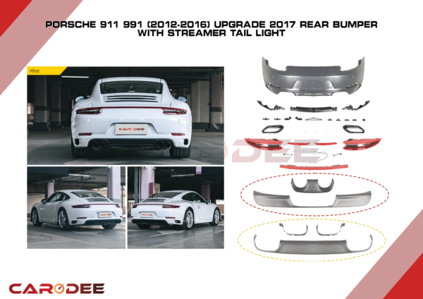 911 991 Up 2016 Rear Bumper W
