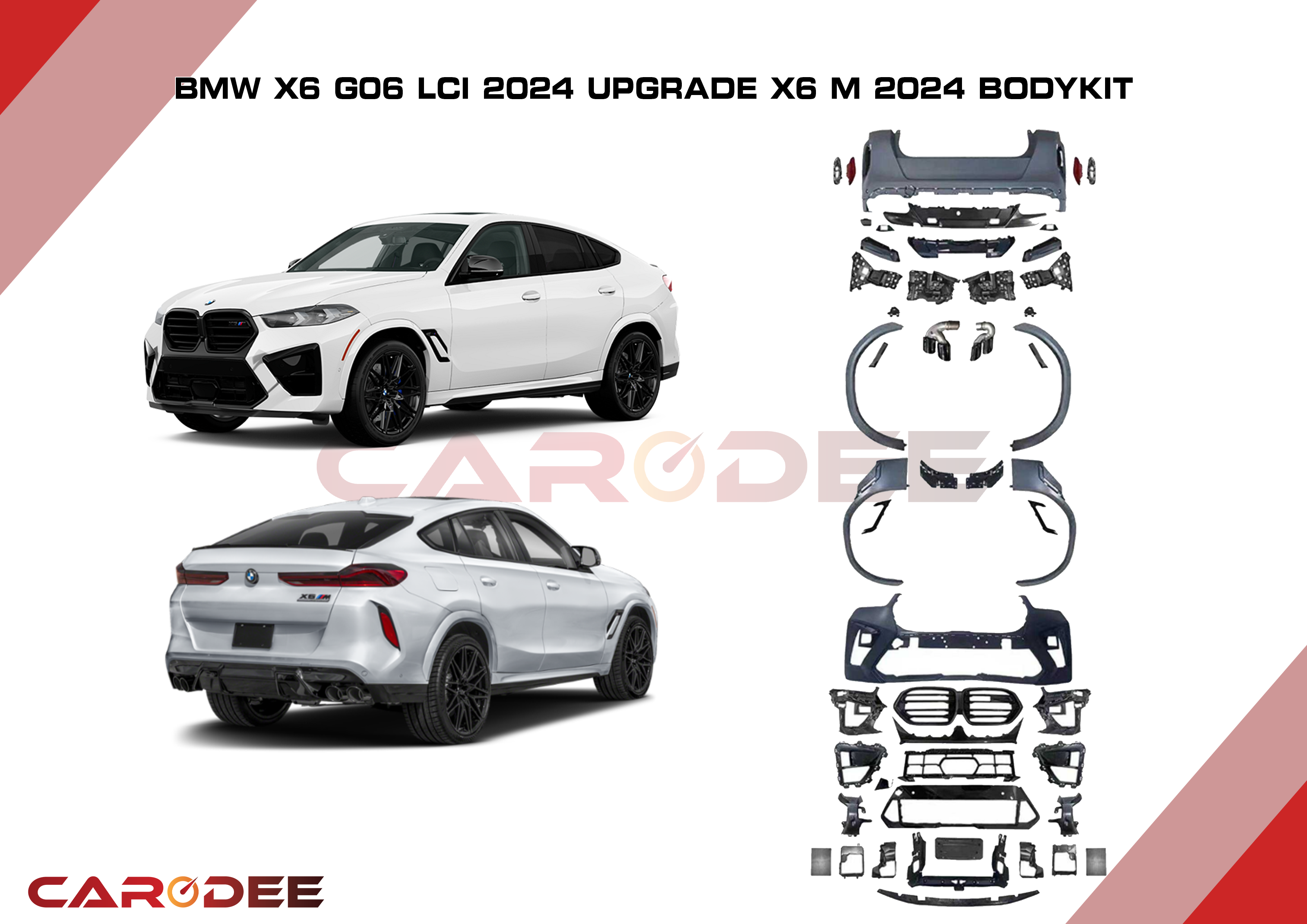 BMW X6 GO6 LCI 2024 UPGRADE X6 M2024 BODYKIT - CARDEE